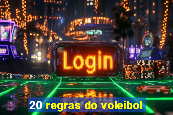 20 regras do voleibol